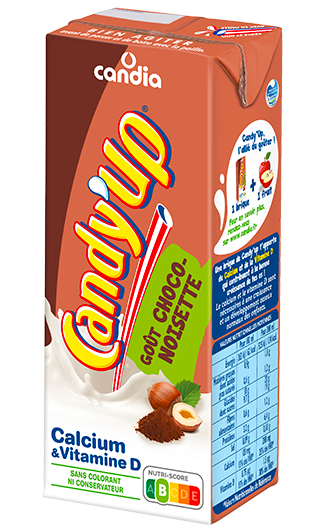 Candy'Up - Boisson lait & jus de framboise Candia - Intermarché